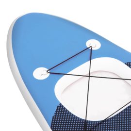 Oppblåsbart padlebrettsett havblå 330x76x10 cm
