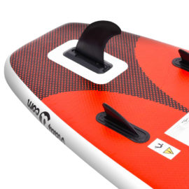 Oppblåsbart padlebrettsett rød 360x81x10 cm