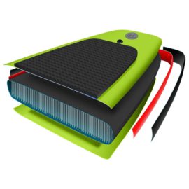 Oppblåsbart padlebrettsett grønn 360x81x10 cm
