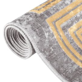 Vaskbart teppe 120×180 cm grå sklisikker