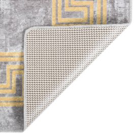 Vaskbart teppe 160×230 cm grå sklisikker