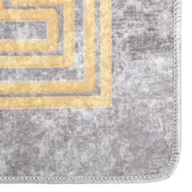 Vaskbart teppe 190×300 cm grå sklisikker