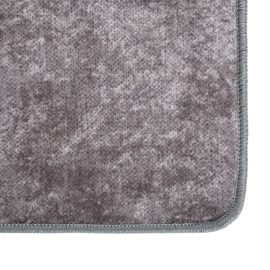 Vaskbart teppe 80×150 cm sklisikker grå