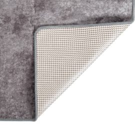 Vaskbart teppe 80×300 cm sklisikker grå