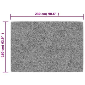 Vaskbart teppe 160×230 cm sklisikkert svart og hvit