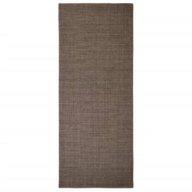 Teppe naturlig sisal 80×200 cm brun