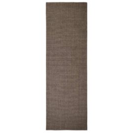 Teppe naturlig sisal 80×250 cm brun