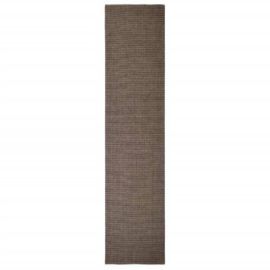 Teppe naturlig sisal 80×350 cm brun