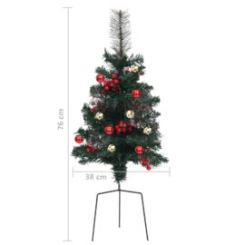 Kunstige juletrær for gangvei 2 stk 76 cm PVC