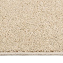 Teppe med kort luv 200×290 cm beige