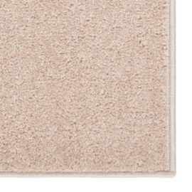 Teppe med kort luv 140×200 cm mørk beige