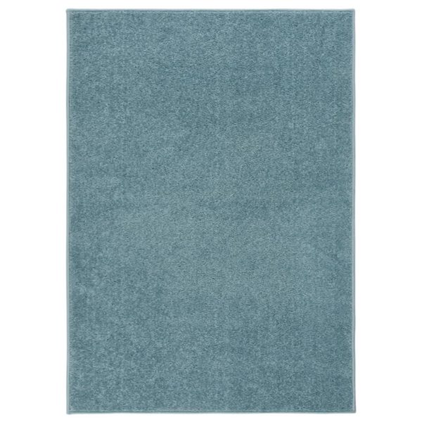 Teppe med kort luv 240×340 cm blå