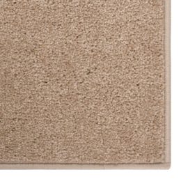 Teppe med kort luv 120×170 cm brun