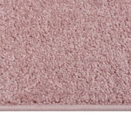 Teppe med kort luv 120×170 cm rosa