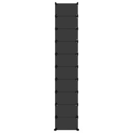 Skostativ svart 44x32x174 cm PP