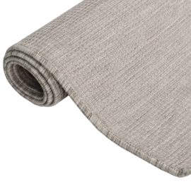 Utendørs flatvevd teppe 80×150 cm gråbrun