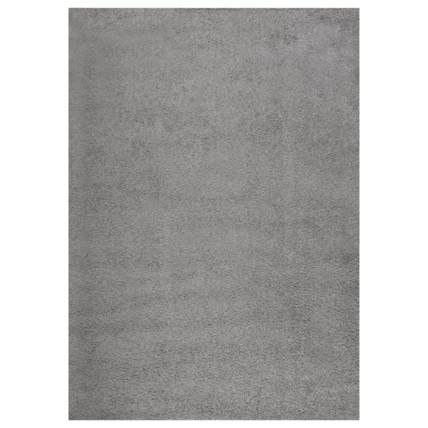 Flossteppe raggete grå 120×170 cm