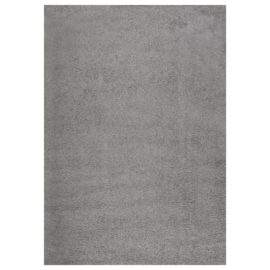 Flossteppe lang luv grå 140×200 cm