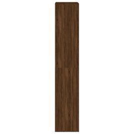 Skohylle brun eik 54x34x183 cm konstruert tre