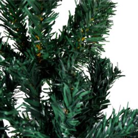 Kunstig halvt juletre med stativ slankt grønn 150 cm