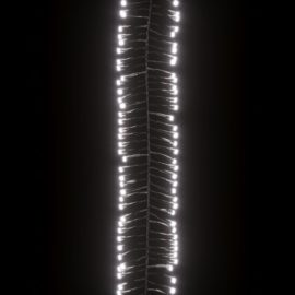 LED-strenglys med 400 lysdioder kaldhvit 7,4 m PVC