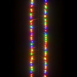 LED-strenglys med 2000 lysdioder fargerik 17 m PVC