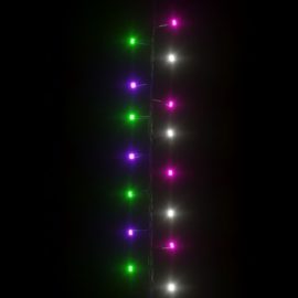 LED-strenglys med 400 lysdioder pastell flerfarget 13 m PVC