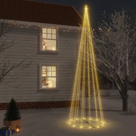 Juletre kjegleformet varmhvit 1134 lysdioder 230×800 cm