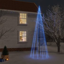 Juletre med bakkeplugg blå 732 lysdioder 500 cm