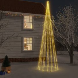 Juletre med bakkeplugg varmhvit 1134 lysdioder 800 cm