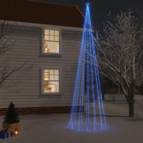 Juletre med bakkeplugg blå 1134 lysdioder 800 cm