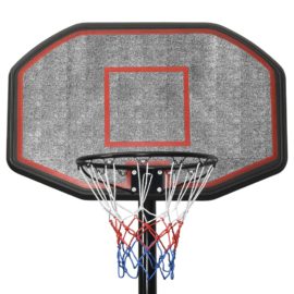 Basketballstativ svart 258-363 cm polyetylen