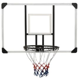 Basketballplate gjennomsiktig 106x69x3 cm polyeten