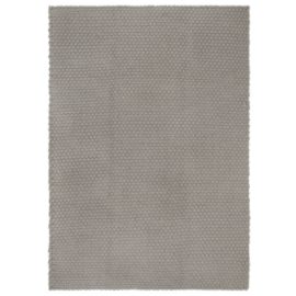 Teppe rektangulær grå 200×300 cm bomull