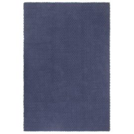 Teppe rektangulær marineblå 160×230 cm bomull