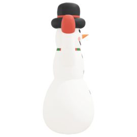 Oppblåsbar snømann med LED-lys 370 cm