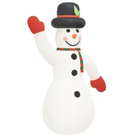 Oppblåsbar snømann med LED-lys 620 cm