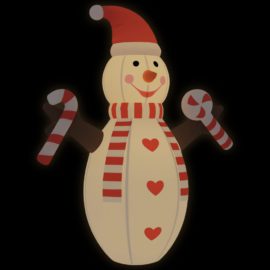 Oppblåsbar julesnømann med lysdioder 630 cm
