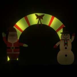 Oppblåsbar julebue med lysdioder 270 cm
