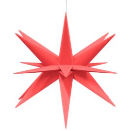 Julelys med LED sammenleggbar rød 57 cm