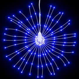 Julestjernelys 140 LED blå 17 cm
