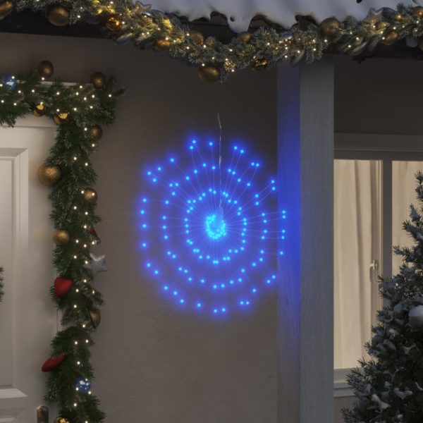 Julestjernelys 140 LED blå 17 cm