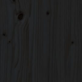 Putekasse svart 58×40,5×42 cm heltre furu