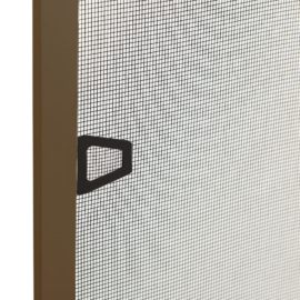 Insektskjerm for vindu brun 100×120 cm
