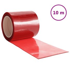 Dørgardin rød 200 mmx1,6 mm 10 m PVC