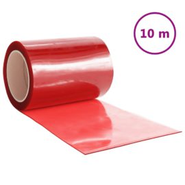 Dørgardin rød 300 mmx2,6 mm 10 m PVC