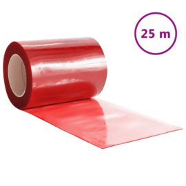 Dørgardin rød 300 mmx2,6 mm 25 m PVC