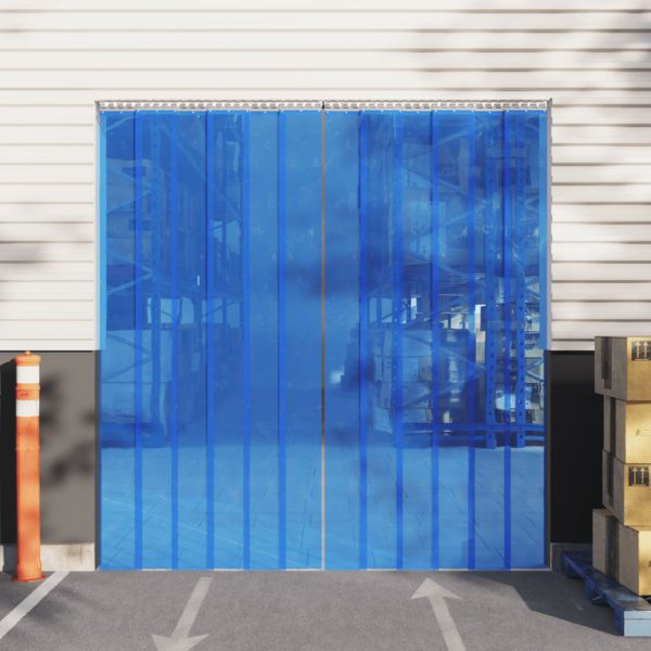 Dørgardin blå 200 mm x 1,6 mm 10 m PVC