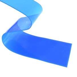 Dørgardin blå 200 mm x 1,6 mm 50 m PVC