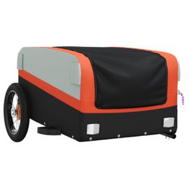 Sykkelvogn svart og oransje 30 kg jern